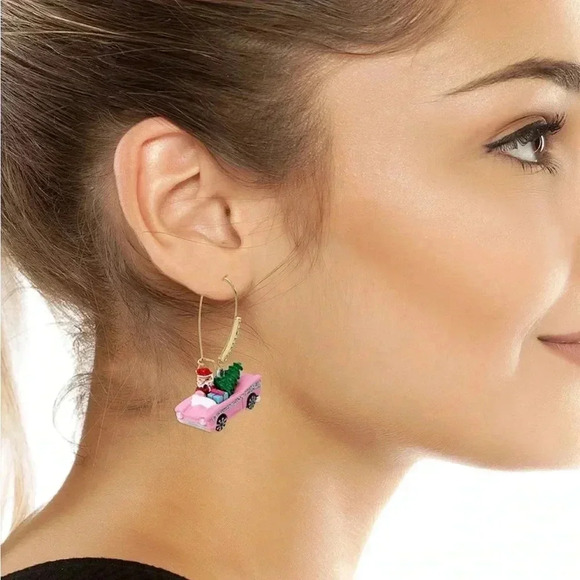 Betsy Johnson Jingle Bell Bling Santa Clause & Christmas Tree Mismatched . - Picture 7 of 10